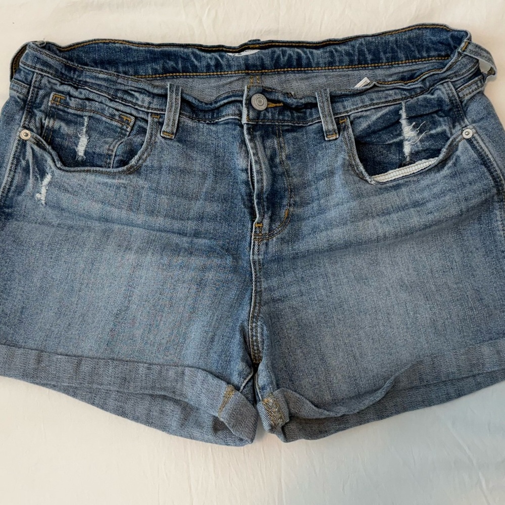 Old Navy Boyfriend Denim Blue Women's Shorts